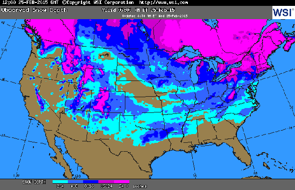 Snow Cover 2/25/15